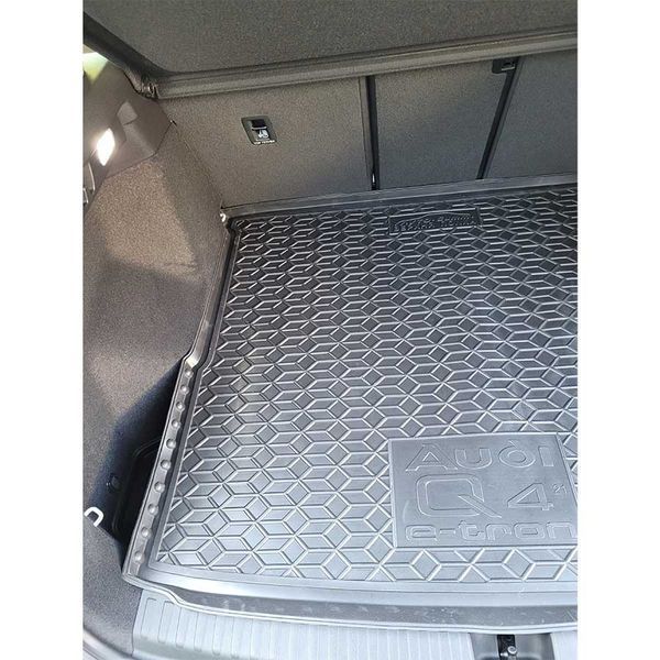 Коврик в багажник резиновый для Audi Q4 e-tron (верхняя полка) 2021+ 112098 фото