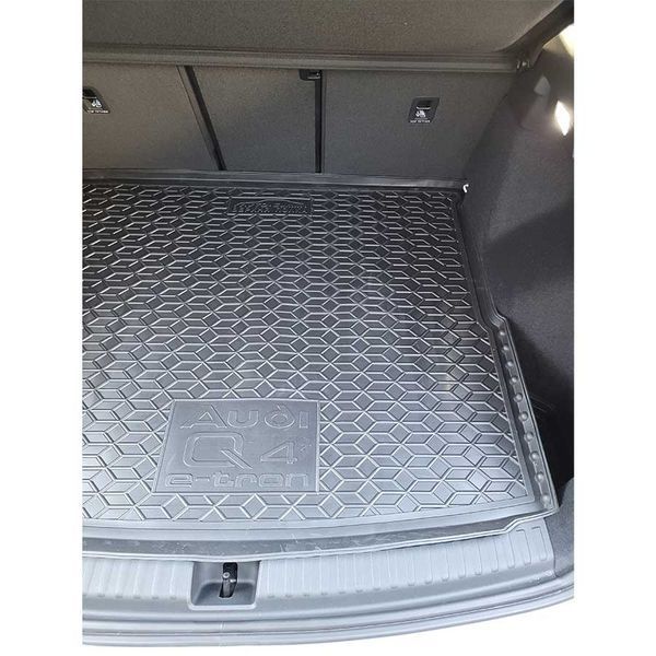 Коврик в багажник резиновый для Audi Q4 e-tron (верхняя полка) 2021+ 112098 фото