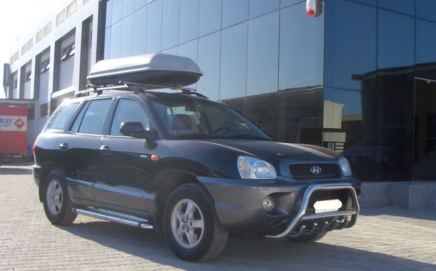 Кенгурятник для Hyundai Santa Fee 2001-2006 захист бампера дуги пороги AUG0772 фото