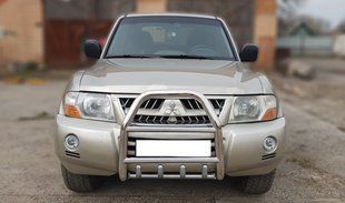 Кенгурятник для Mitsubishi Pajero Wagon III 2000-2006 Захист заднього бампера дуги пороги AUG0473 фото