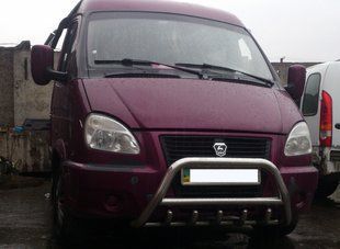 Кенгурятник для ГАЗ 3202 1994-2003 ГАЗель 3221 2003-2013 Next 2013+ Соболь Захист заднього бампера дуги пороги AUG0574 фото