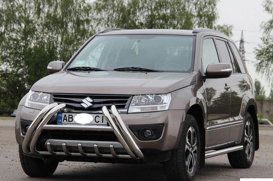 Кенгурятник для Suzuki Grand Vitara 2012-2014 захист бампера дуги пороги AUG0624 фото