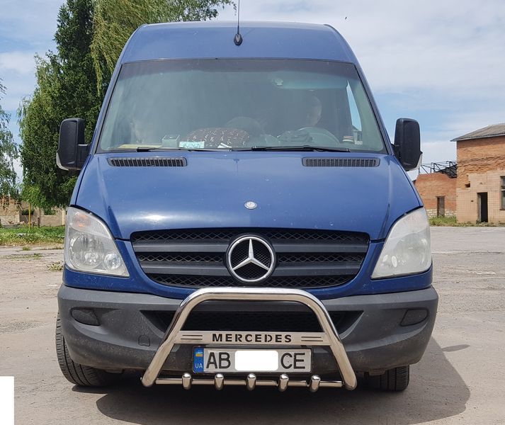 Передняя защита Кенгурятник для Mercedes Sprinter 1995-2014+ из нержавеющей стали AUG0075 фото