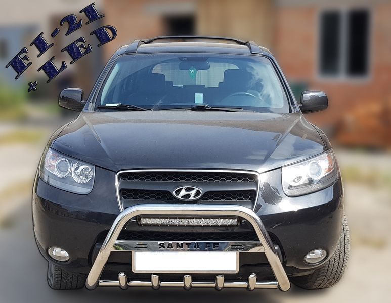 Кенгурятник для Hyundai Santa Fee 2006-2012 захист бампера дуги пороги AUG0775 фото