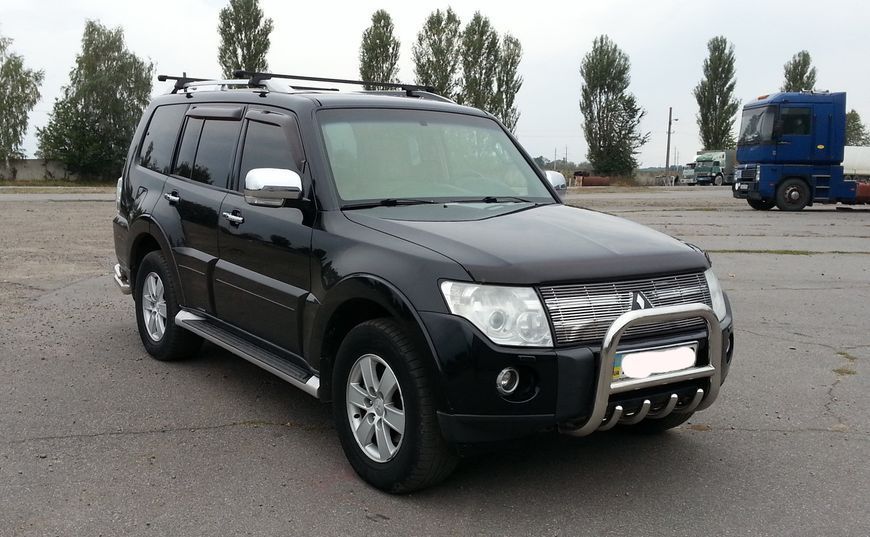 Кенгурятник для Mitsubishi Pajero Wagon IV 2006+ Захист заднього бампера дуги пороги AUG0475 фото