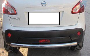 Захист заднього бампера ВУС одинарний Nissan Qashqai 06-13 14-17 17+ кенгурятник дуги бічний захист пороги AUG0376 фото