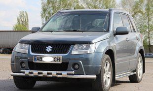 Захист переднього бампера ВУС SHARK Suzuki Grand Vitara 2012-2014 захист бампера дуги пороги AUG0627 фото
