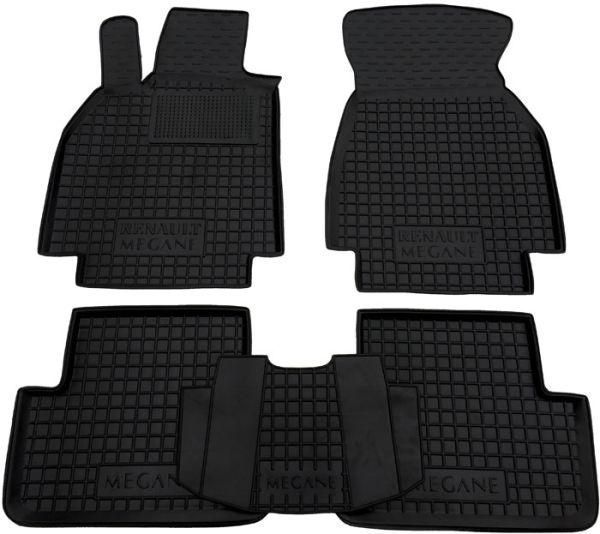 Килимки в салон автогум для Renault Megane 2 2003-2009/Рено Меган 11278 фото