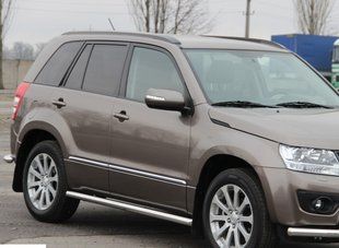 Бічна захист пороги труби Suzuki Grand Vitara 2012-2014 кенгурятник захист бампера дуги пороги AUG0628 фото