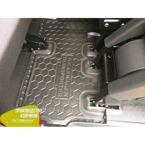 Коврики в салон автогум для Volkswagen T5 Caravelle 2003-2020 / Фольксваген Т5 3-й ряд 11528 фото