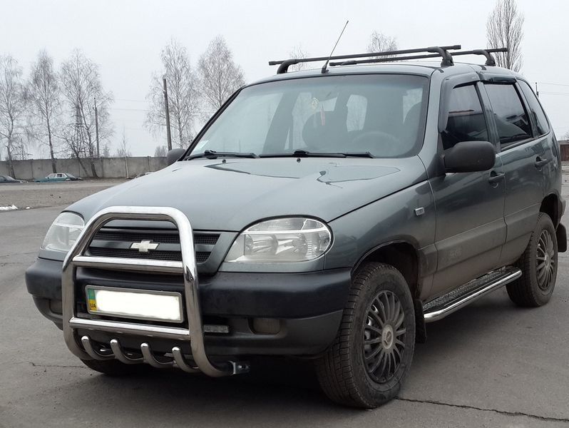 Кенгурятник для Chevrolet Niva 2002-2009 2010+ защита заднего бампера дуги пороги AUG0328 фото