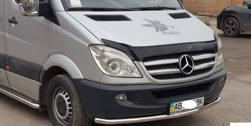 Кенгурятник УС одинарний Mercedes Sprinter 1995-2014+ передній захист із нержавіючої сталі AUG0078 фото