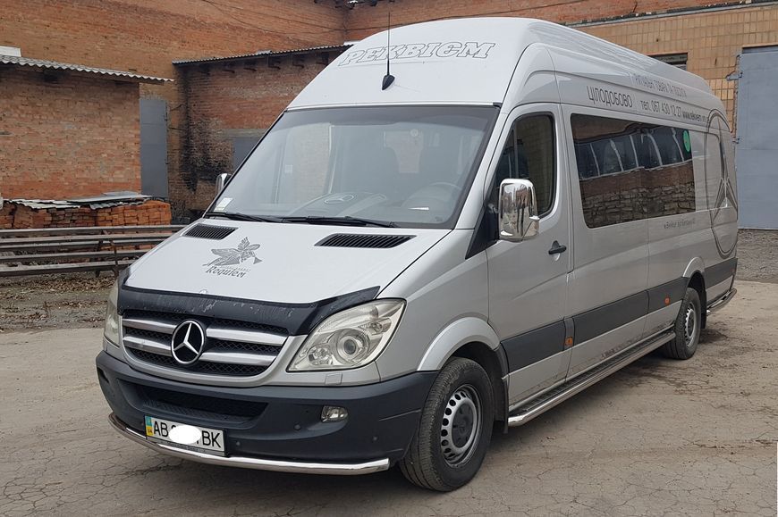 Кенгурятник УС одинарний Mercedes Sprinter 1995-2014+ передній захист із нержавіючої сталі AUG0078 фото