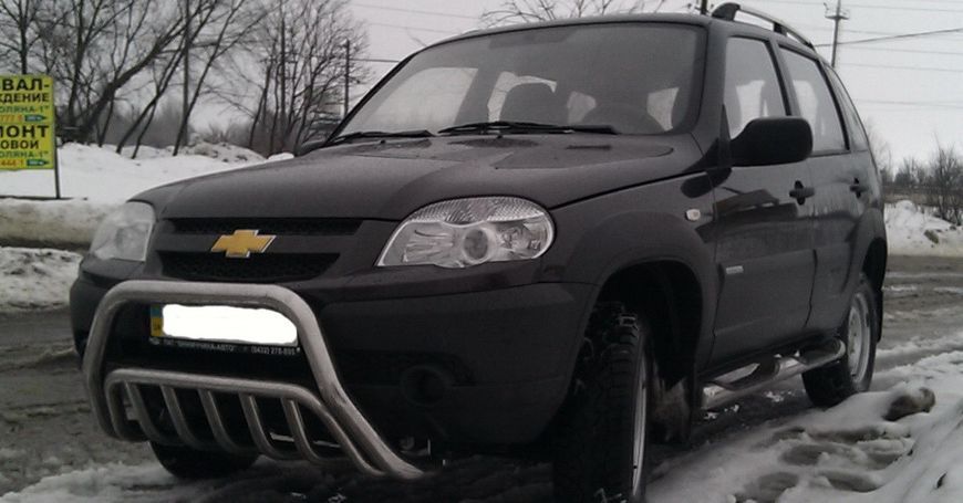 Кенгурятник для Chevrolet Niva 2002-2009 2010+ защита заднего бампера дуги пороги AUG0329 фото