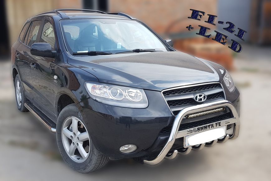Кенгурятник для Hyundai Santa Fee 2006-2012 захист бампера дуги пороги AUG0779 фото