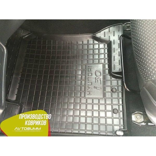 Килимки в салон автогум для Hyundai i30 2007-2012 / Хюндай І30 11170 фото