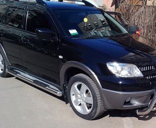 Підніжки Бічний захист труби з накладками d51 Mitsubishi Outlander 2003-2016+ (Україна) 0509 AUG0431 фото
