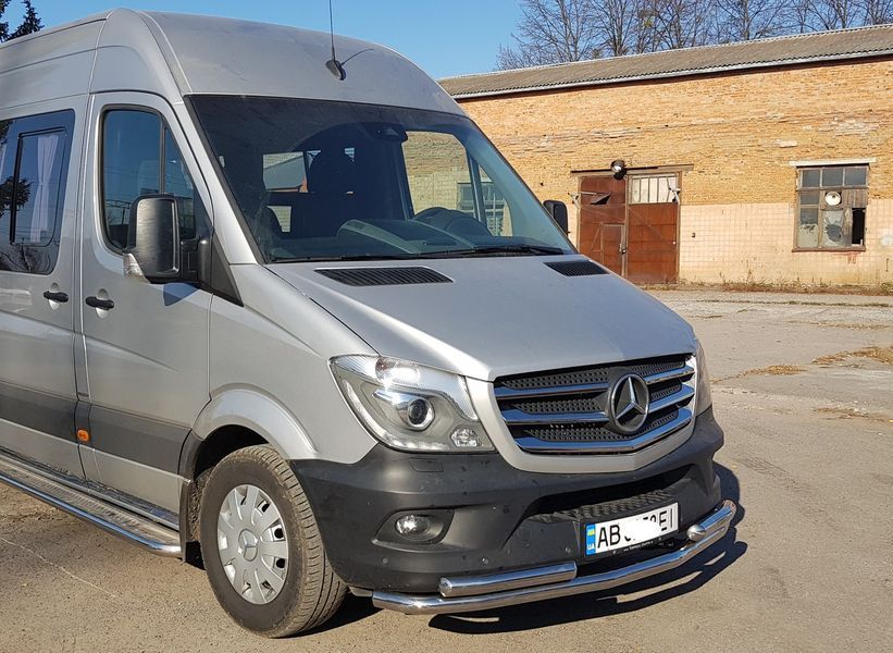 Кенгурятник УС двойной Mercedes Sprinter 1995-2016+ передняя защита AUG0087 фото