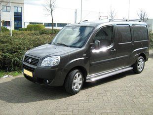 Бічна захист пороги майданчик Fiat Doblo 2004-2009 захист заднього бампера дуги пороги AUG0489 фото