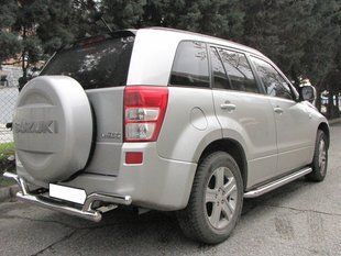 Захист заднього бампера ВУС Suzuki Grand Vitara 1997-2005 кенгурятник дуги бічний захист пороги AUG0639 фото