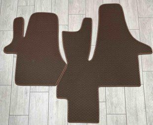 Ева килимки в салон для Volkswagen Transporter T5 / T6 2004-2020 ( з вухом на перемичці та між сидіннями ) килимки 2637392500 фото