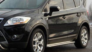 Подножки площадка Ford Kuga 2008-12, 2013+, 2017+ Боковая защита дуги из нержавещей стали AUG0140 фото