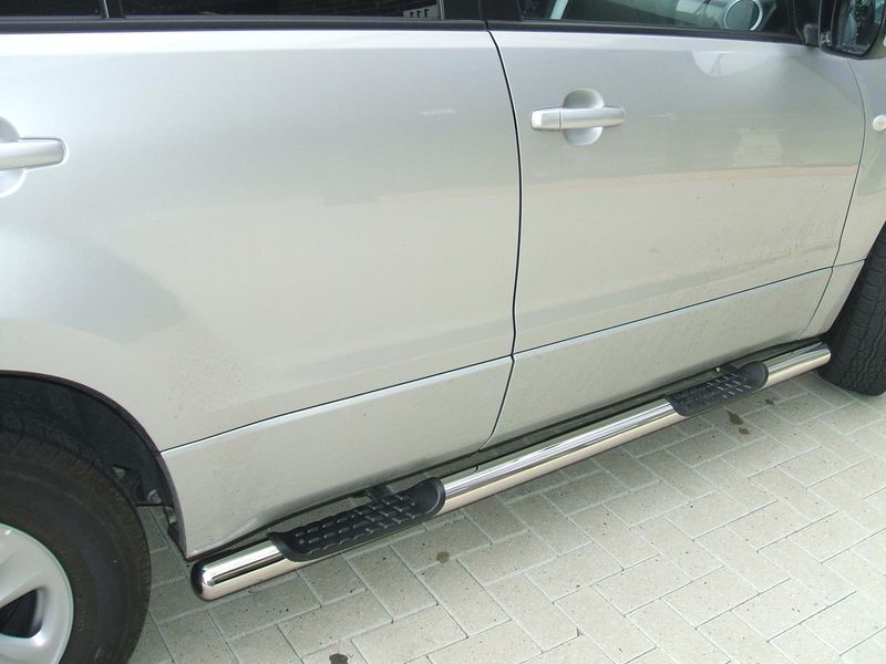 Боковая защита пороги трубы Suzuki Grand Vitara 1997-2005 кенгурятник защита бампера дуги пороги AUG0640 фото